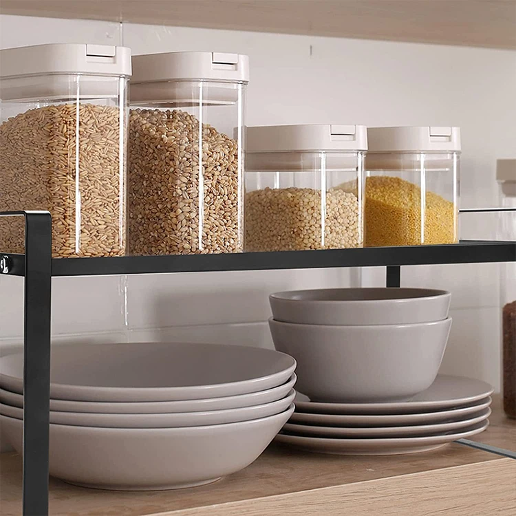 Kitchen Countertop Stackable Storage Rack Cupboard Shelf Organiser Stand Spice Rack Storage Holders & Racks Customized Logo
