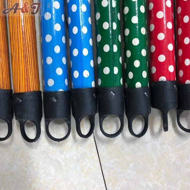 Factory Handle Mop Stick with Italian Thread Broomstick Usage Floor Cleaning Broom China High Quality Natural Wooden Broom