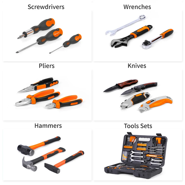 multi-functional carbon steel hand wire stripper crimping tools set cable plier with cutter