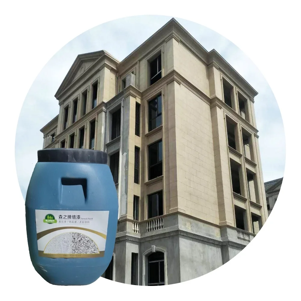 House Paint Manufacturer Hot Sale Various Colors Exterior Wall Paint Marble Sand Stone Paint For Outdoor