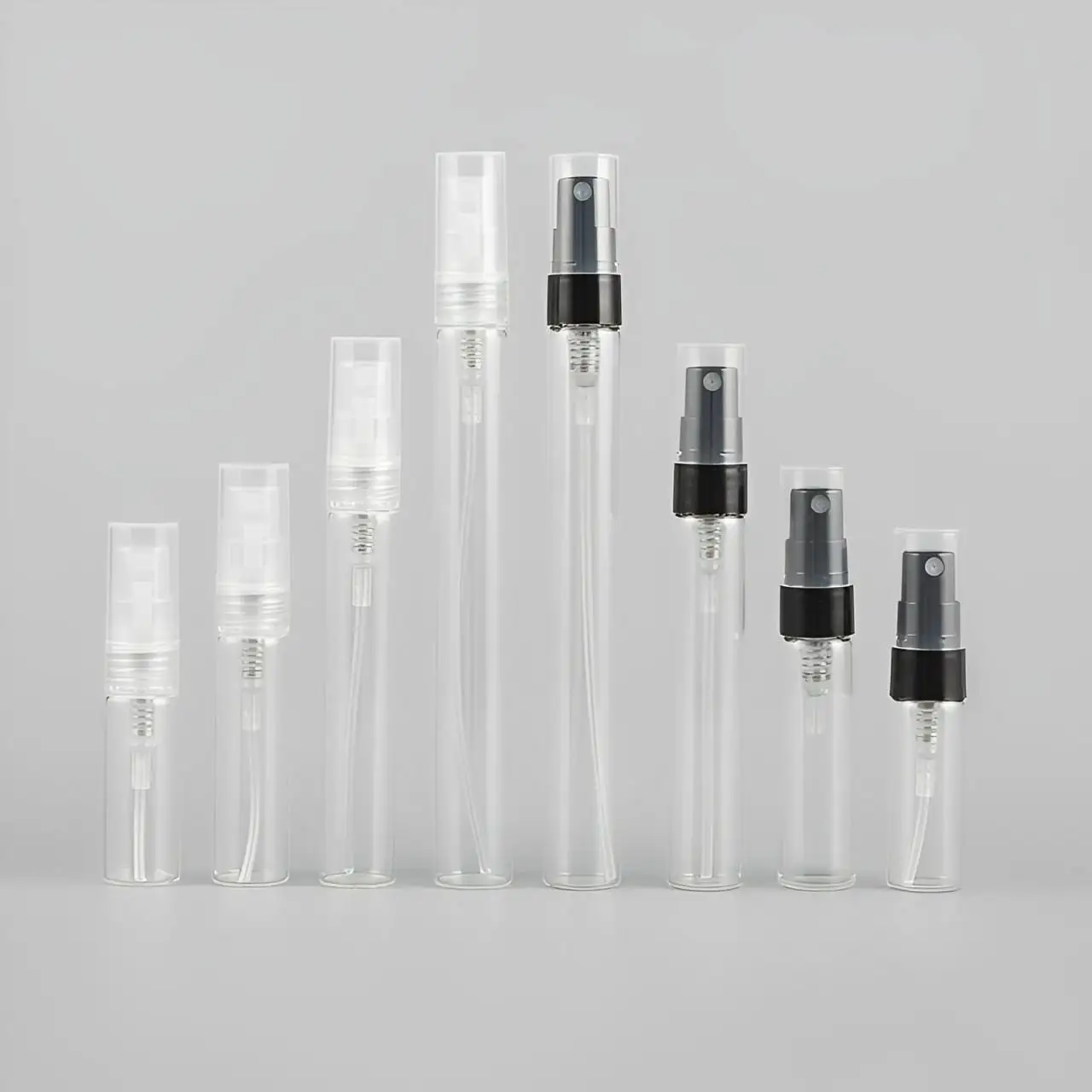 Factory custom 1ml 2ml 3ml 5ml 10ml 30ml sprayer perfume pen clear glass tester perfume tube spray sample bottle