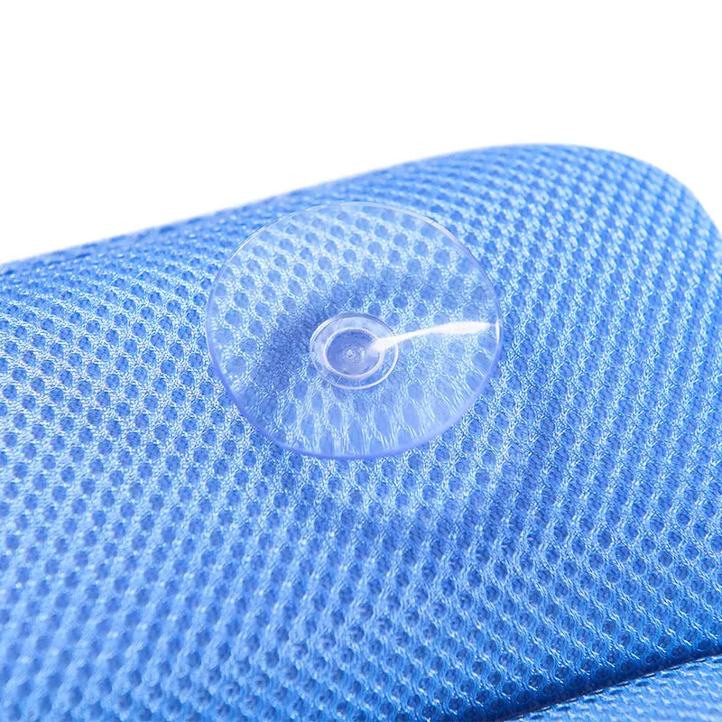 Ergonomic comfortable bathtub pillow 3D air mesh breathable Luxury home Spa Bath Pillow