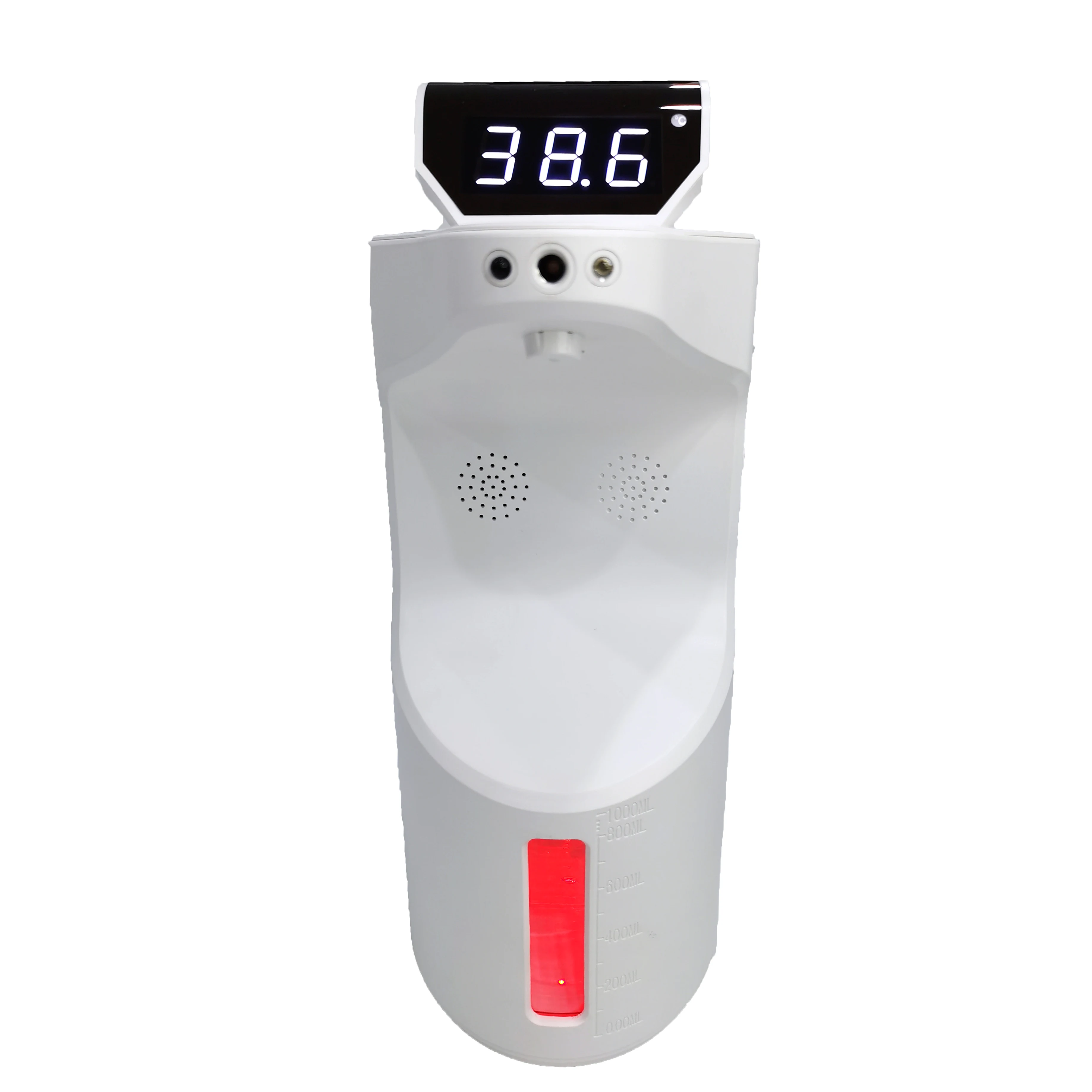 Автоматический диспенсер для дезинфицирующего средства для рук с бесконтактным датчиком температуры