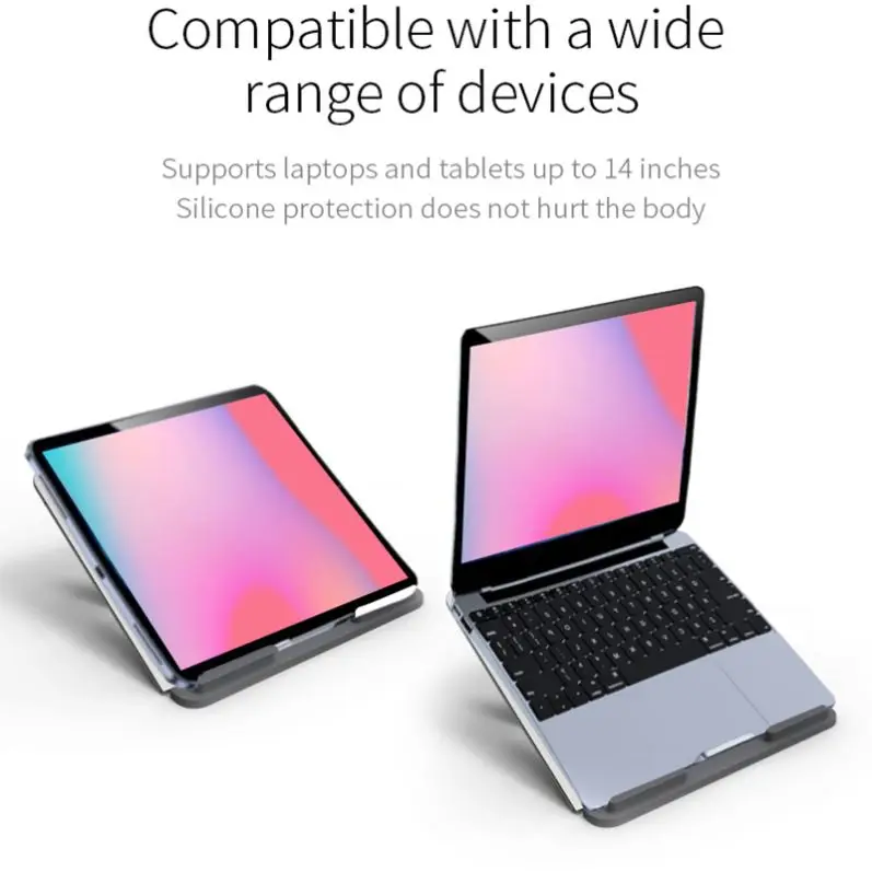 Adjustable Laptop Stand Bench Brackets Aluminium Mobile Stand Mechanical Style Desk Metal Use Aluminum Student Foldable ZD 01