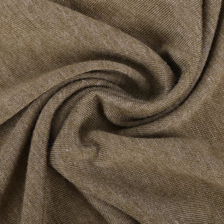 Удобная многоцветная Гладкая эластичная прочная трикотажная ткань из поливискозы на заказ