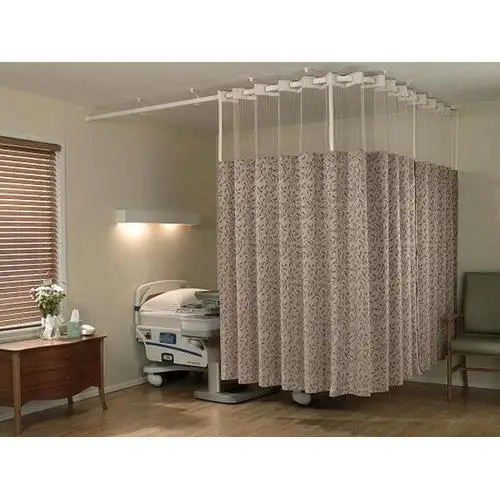 High Quality Ceiling Curved Hospital Curtain Tracks Rails Bed Curtain Hospital Curtain