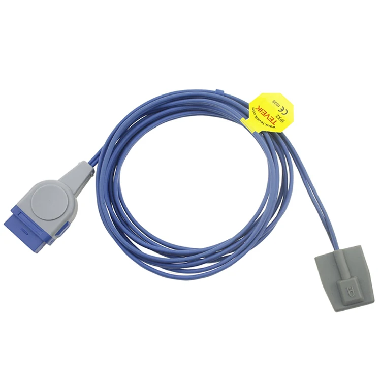 cheap reusable durable adult silicone soft tip spo2 sensor cable for GE Ohmeda 11pin