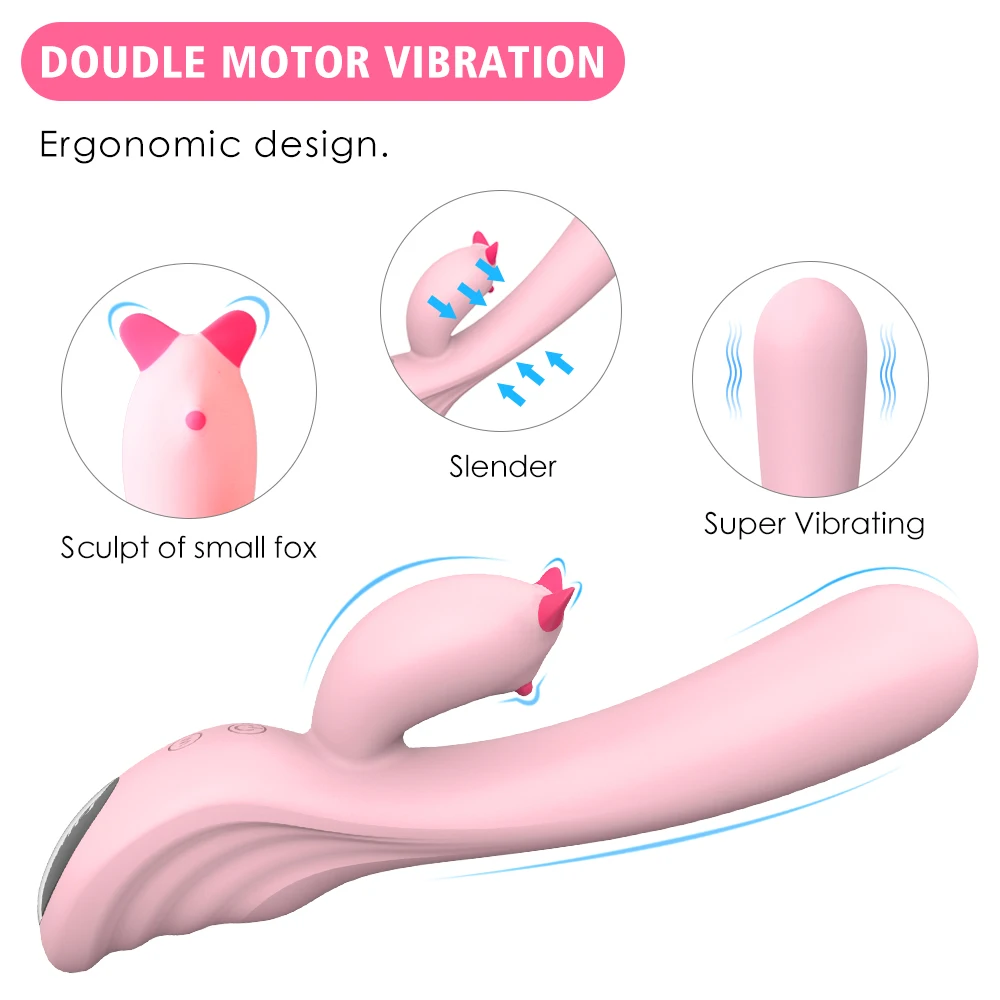 Beautiful Designed Female Women Vagina Massage Sex toy Clitoris Stimulator Electric Shock Power Rabbit Vibrator
