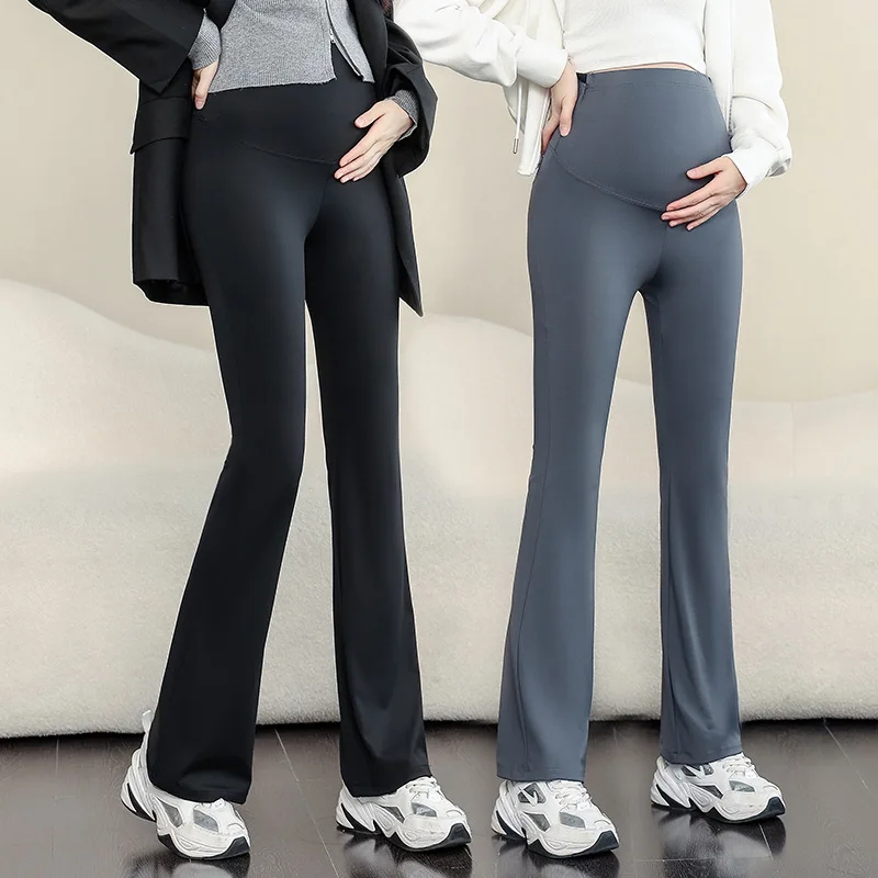 Штаны для беременных женщин с акулой, дышащие, с высокой талией, регулируемые, для похудения, широкие брюки для йоги
