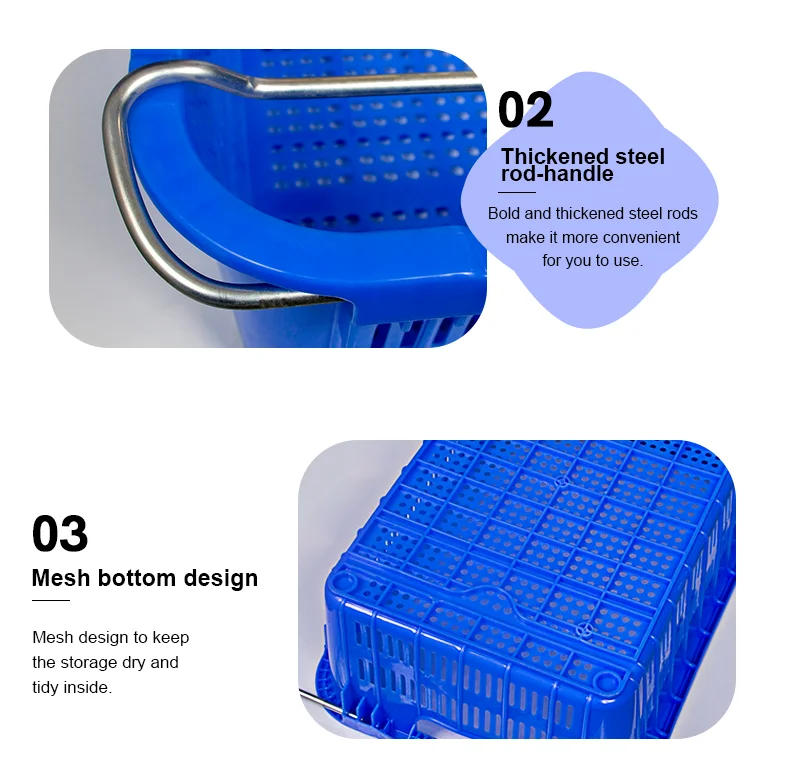 Supplier Colorful Plastic Market Small Shopping Basket Fruit Basket  China Multifunction Storage Baskets Plastic Tunrover Box