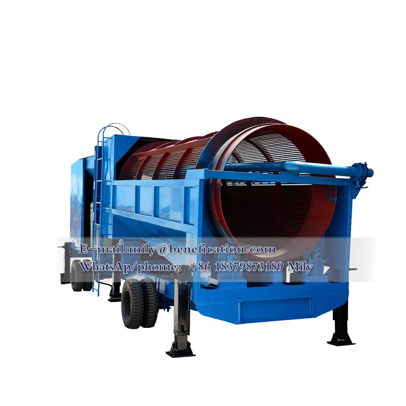 jiangxi ganzhou gandong  rotary trommel scrubbers gold prospecting rubber mat