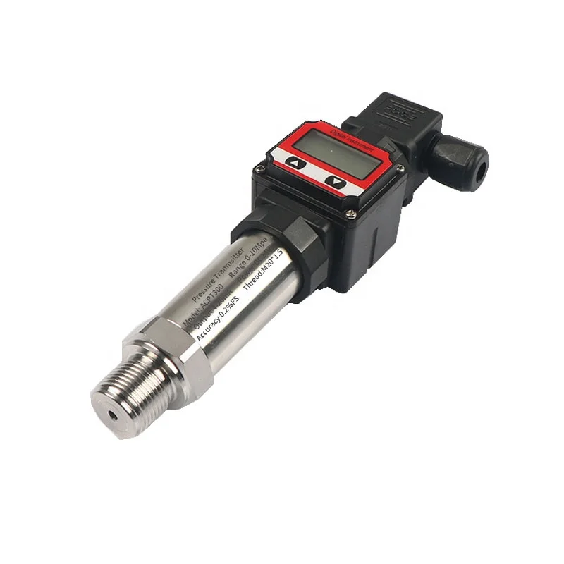 0.5-4.5v gas wind air pump pressure sensor with lcd display water tank level pressure transmitter