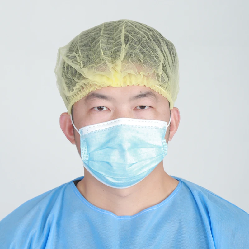 Hot sales Disposable nonwoven medical mob cap with different colors and sizes available