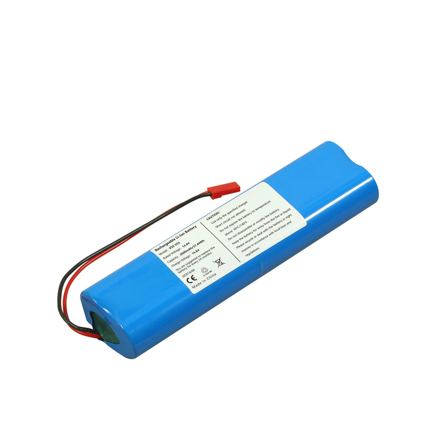 Replacement Vacuum Cleaner battery for Ilife V50 V55 14.4V 2600mAh 1860 li-ion battery