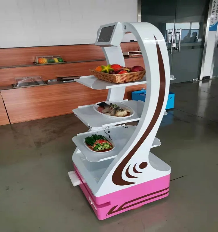 Программируемый робот для ресторана для доставки еды/умный робот для доставки ресторана/автономная Доставка Робота