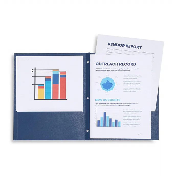 Durable PP Plastic Folder A4 Size File Binder for Business and Office Filing Products