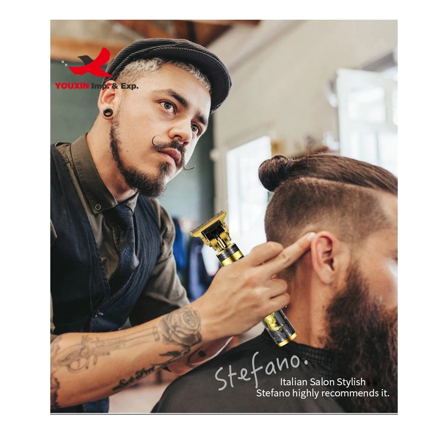 Top Sale Beard Zero Cutting Machine Metal Professional Electric Barber Hair Trimmer Luxury cordless Hair Clippers for Men