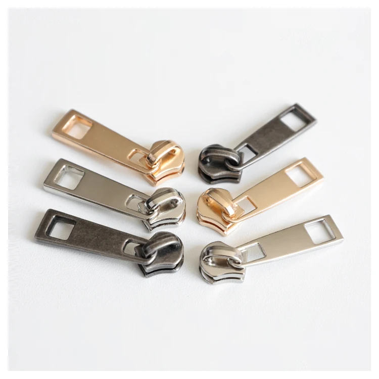 Zipper Jobber Non Lock Zipper Pulls Charm for Computer Bag Trolly Bag Wallet Handbag Metal Zinc Alloy Zipper Slider Puller