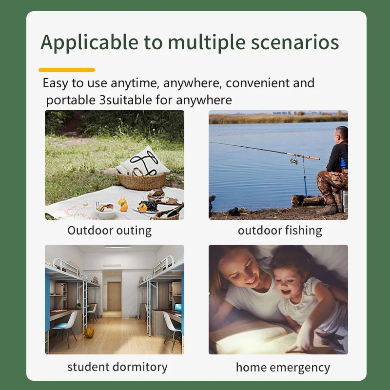 SUNCA   hot-selling cheap 15W Small power portable travel handy rechargdable fan