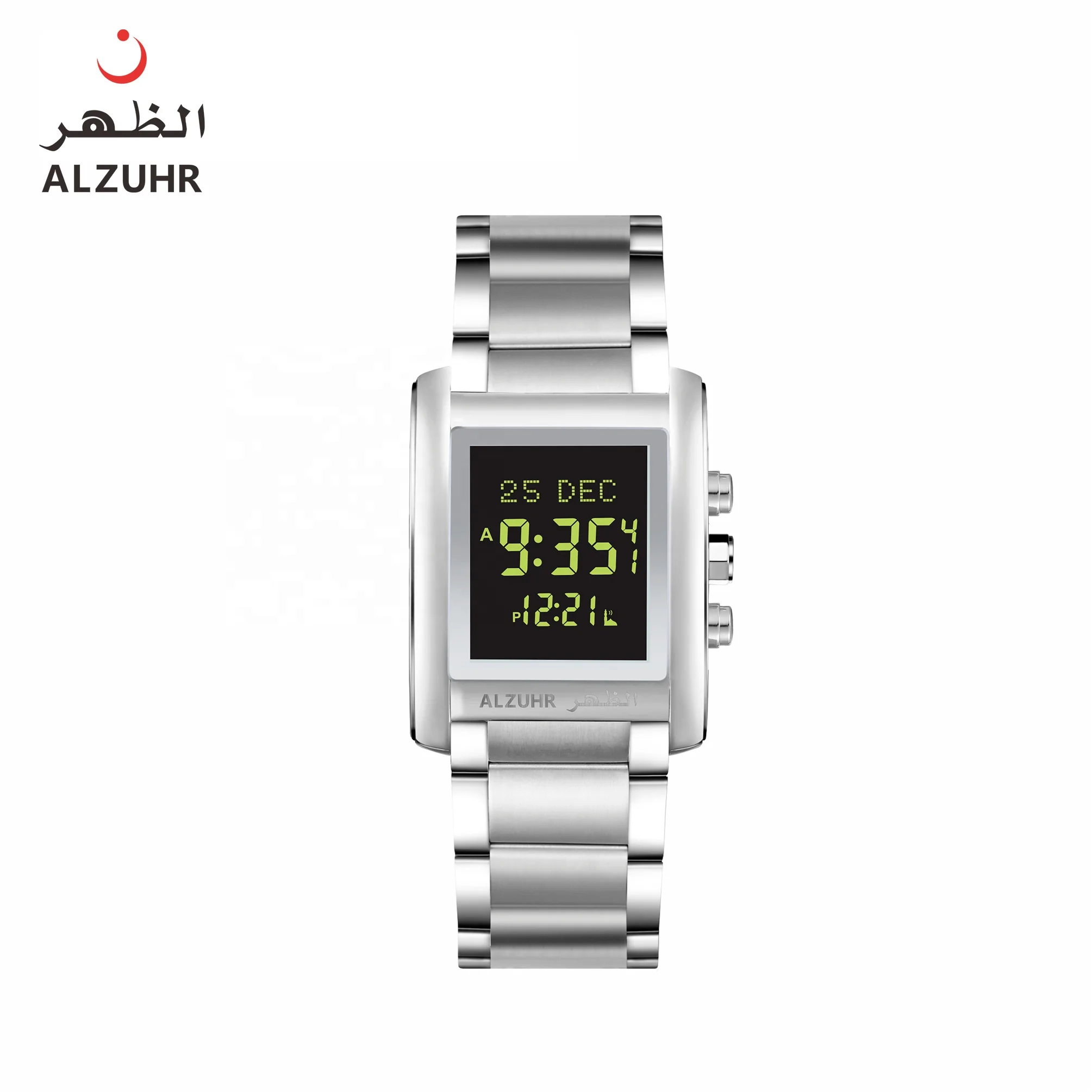 Vintage Vibe Timeless Classic Islamic Prayer Digital Qibla Watch With Ramadan Calendar Design