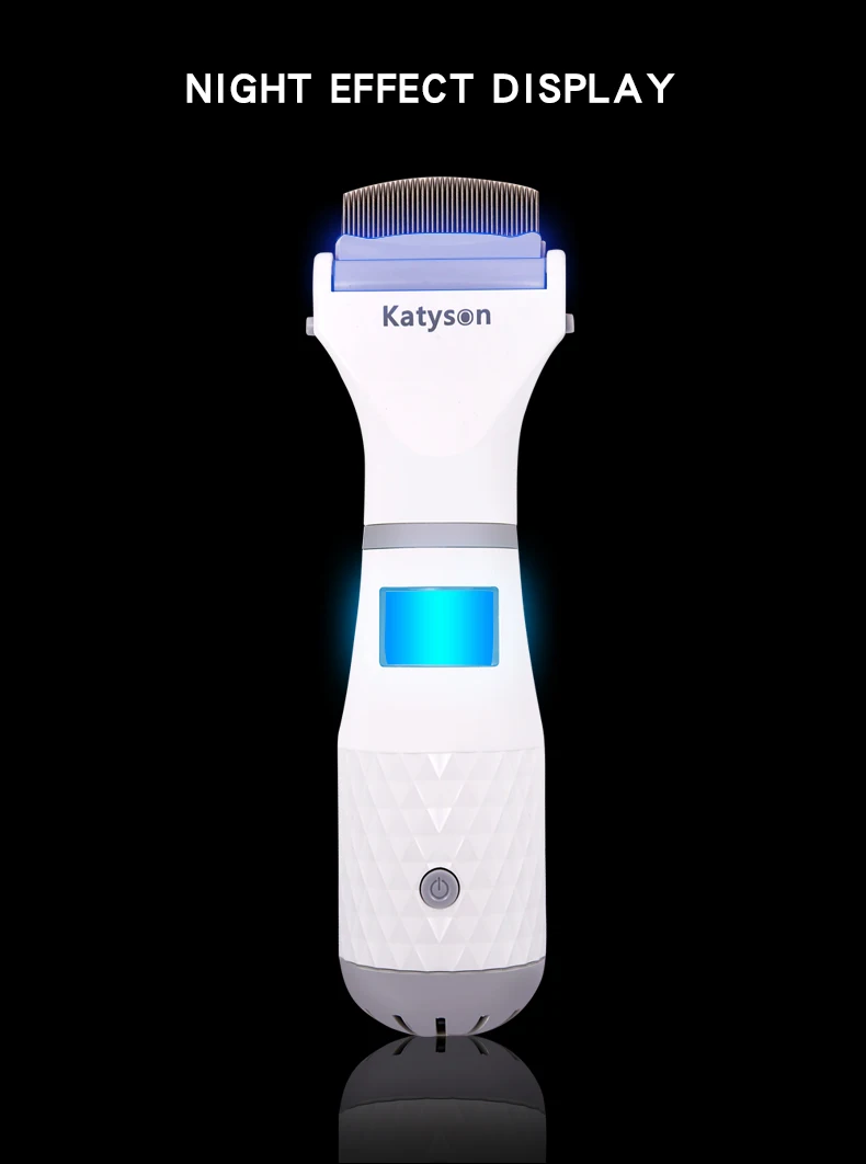 Hot Selling Electric Pet Tick Removal Comb Low Voice Pet Lice Flea Remover Dog Tick Removal Comb