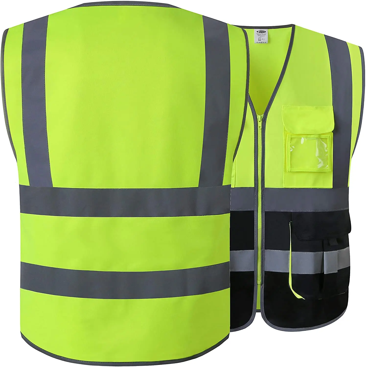 Traffic reflective vest  warning clothing yellow vest for cycling clothing