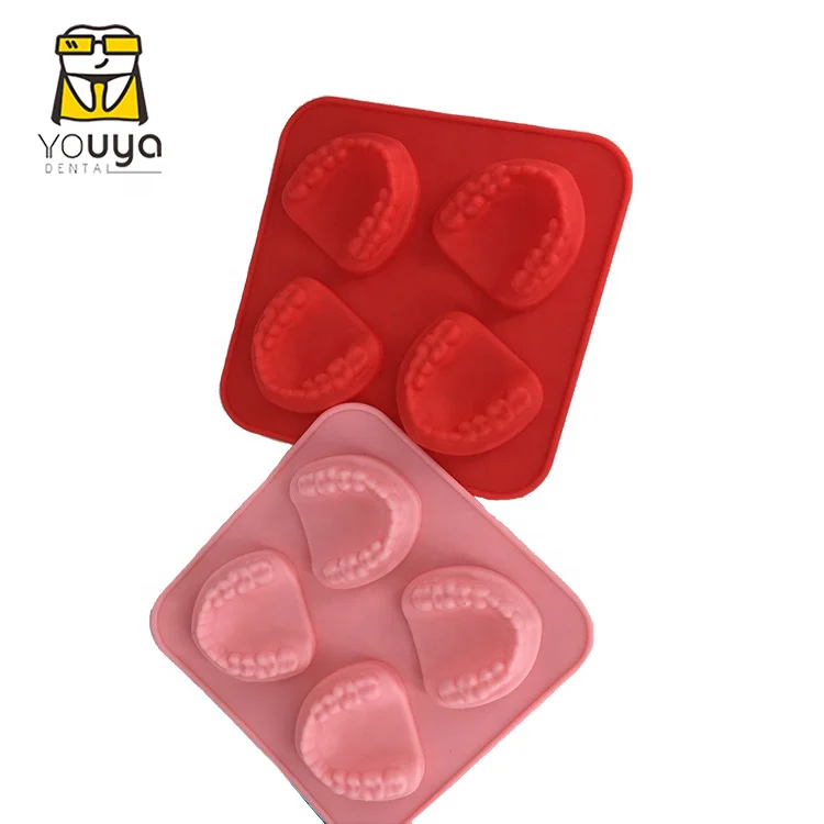 Customize Silicone Tooth Shaped Ice Cube Tray Teeth Ice Mould