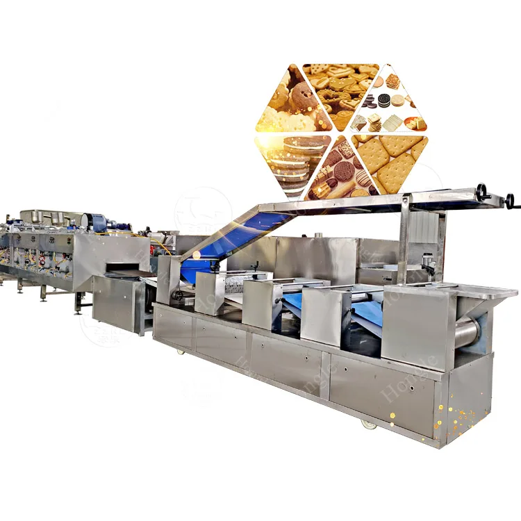 China Factory Soft Hard Biscuits And Cookies Making Machine Packaging