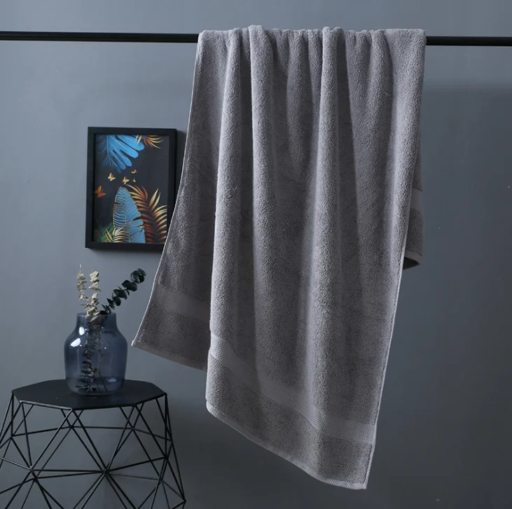 Eco-Friendly 100 Pure Cotton Bath Towels 800 GSM Thicken Soft Natural/ Ultra Absorbent Oversize Big Body Bath Bathroom Towel