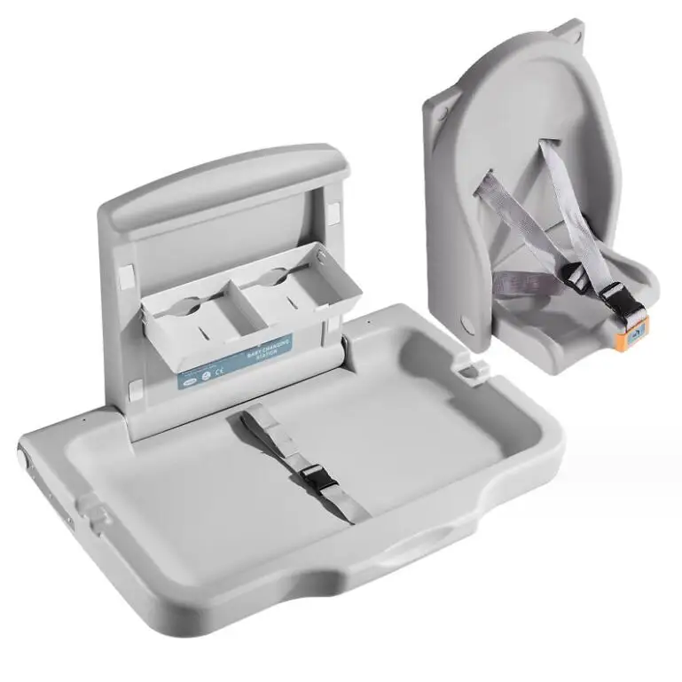 Baby changer diaper table foldable Baby changing station  wall mounted HDPE baby changing station table
