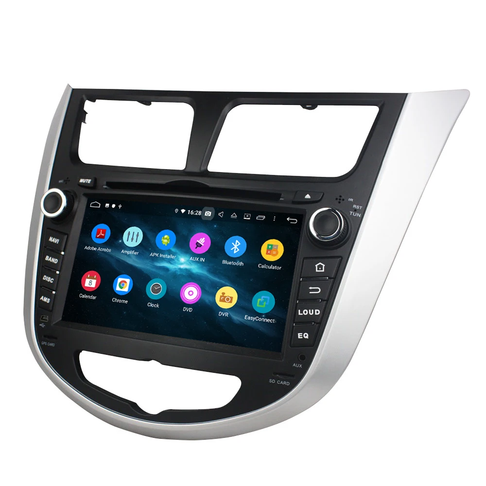 KD-7025 KLYDE hot sell Android 10 built in DSP with buttons DVD GPS FOR Verna /Accent /Solaris 20112012 2013 2014 2015 2016