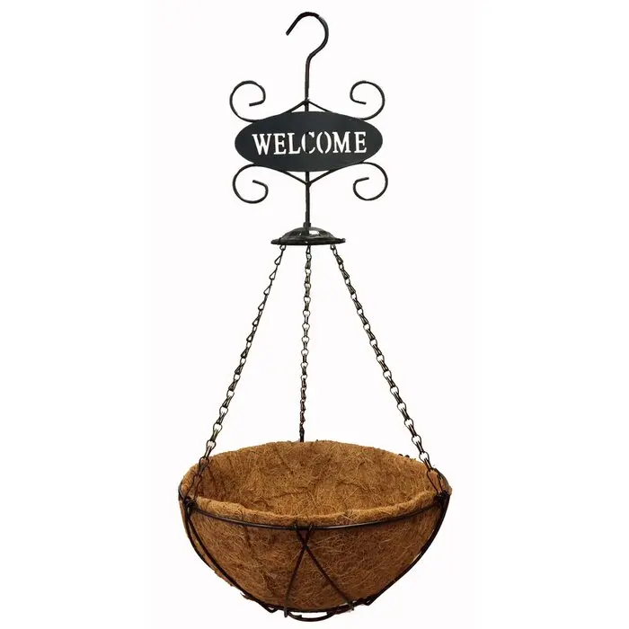 Metal Hanging Planter Basket Handmade Plant Hanger Decorative Hanging Planter Pot Holder