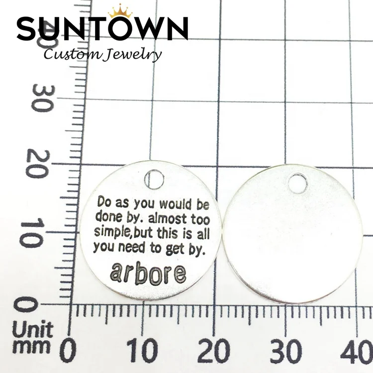 
Retro bronze letter charms bracelets pendant jewelry set 