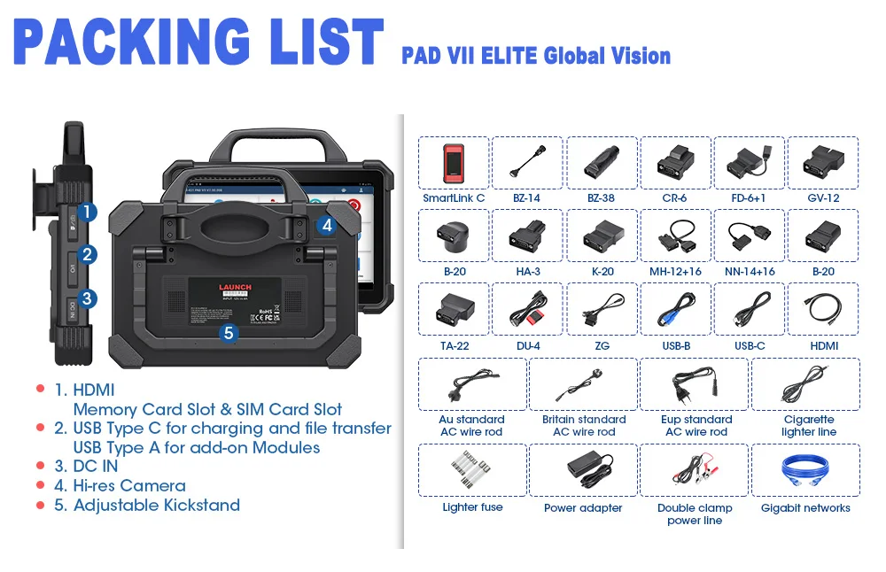 2024 Launch X431 PDA VII Maxisys Ultra Automotive ECU Key Programmer tools Obd2 Diagnostic Scanner for All Cars