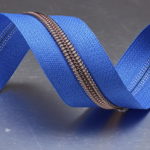 Custom Open End 70 Cm 3# 5# 8# 10#Nylon Zipper Coil Rolls Black /White Tape By The Yard Without Cord For Bag