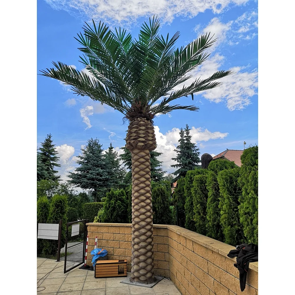 Anti UV Resistant Large Fake Coconut Trees Big Artificial Outdoor 3m Date Palm Tree Reusable Festival Wedding Decoration Plants