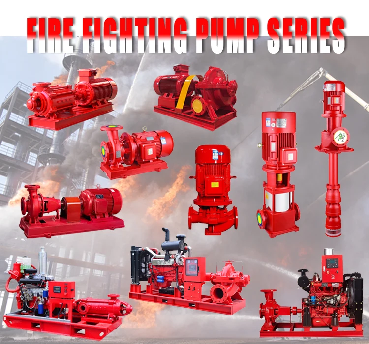 High pressure diesel engine centrifugal pump portable fire fighting sea water pump