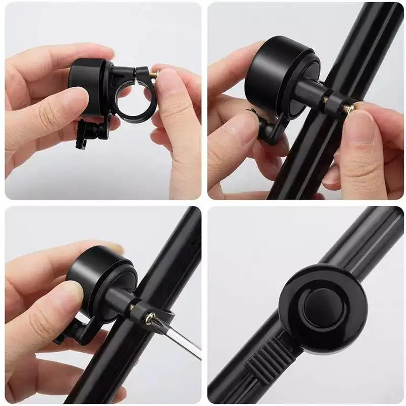 RTS New Image Electric Scooter Bell Aluminum Bicycle Handlebar Ring Bell Factory Mini Mountain Bike Bell Safety Bicycle