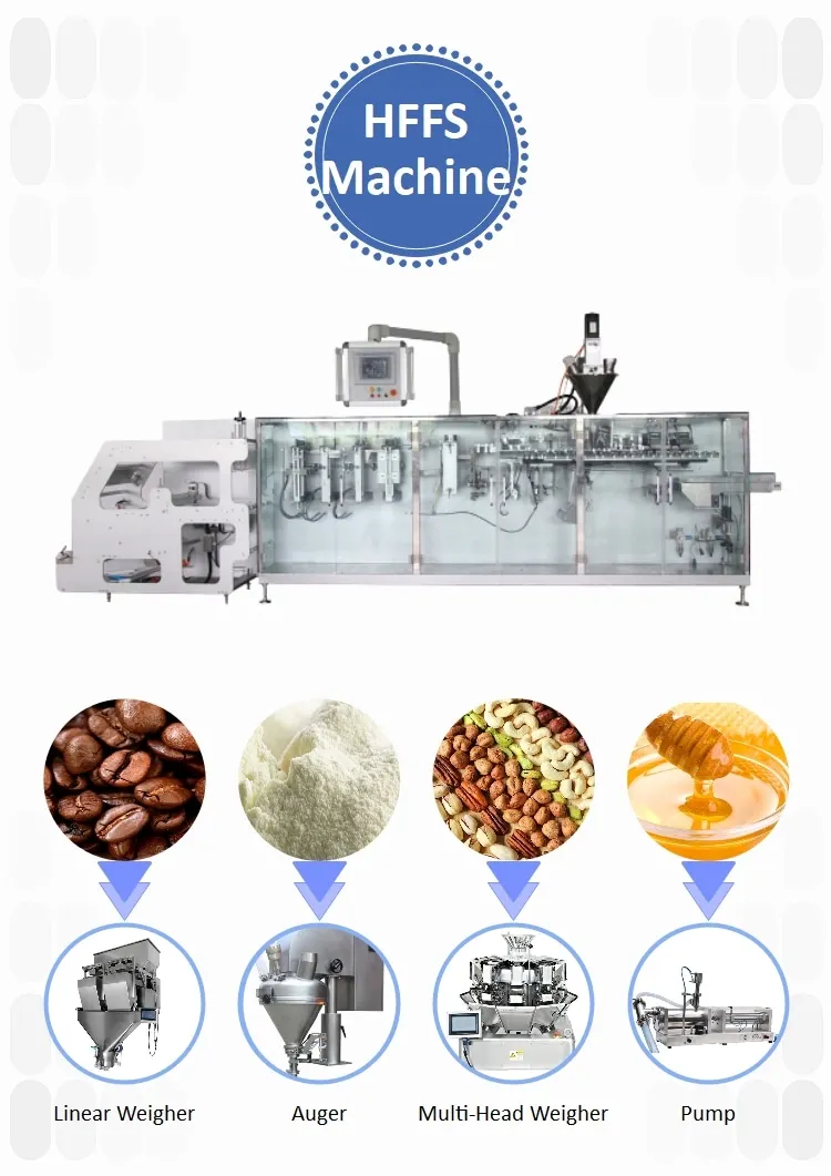 Automatic horizontal food chocolate cookie stick sugar sachet candy pouch packing machine manufacturer