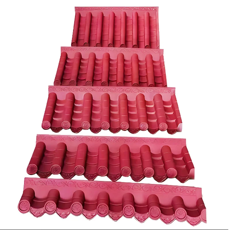 Garden wall PP roof tiles korean style plastic roofing tile for hanok courtyard house