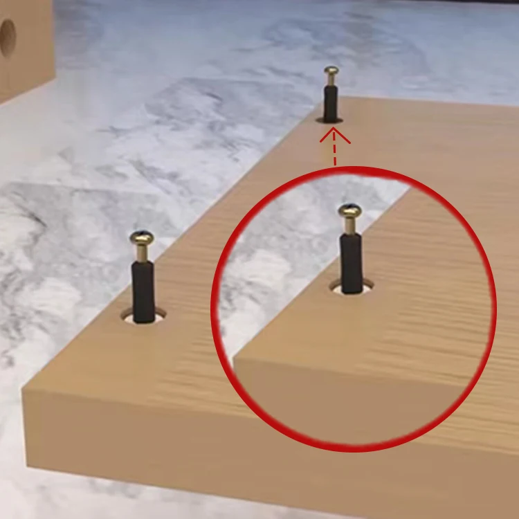 High Quality Hardware Connector Cam Lock Screw Plastic Screw Dowels Furniture Fasteners For Cabinet