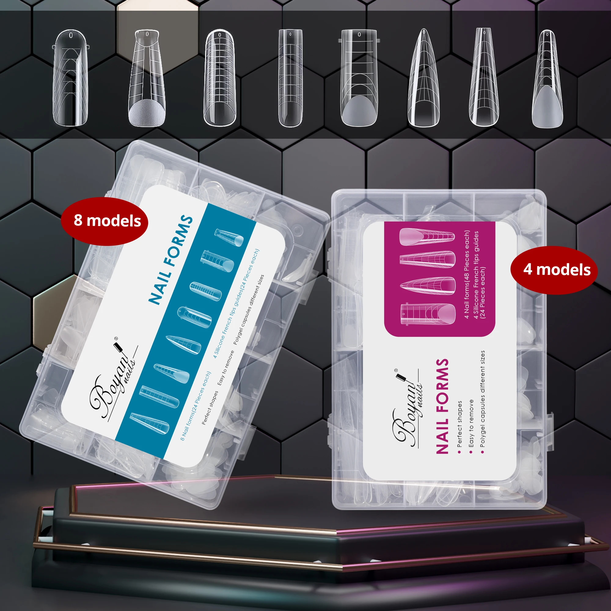 Wholesale Private Label XL XXL Nial Extensions Quick Building Butterfly Gel x Salon Nail Tips Nail Form