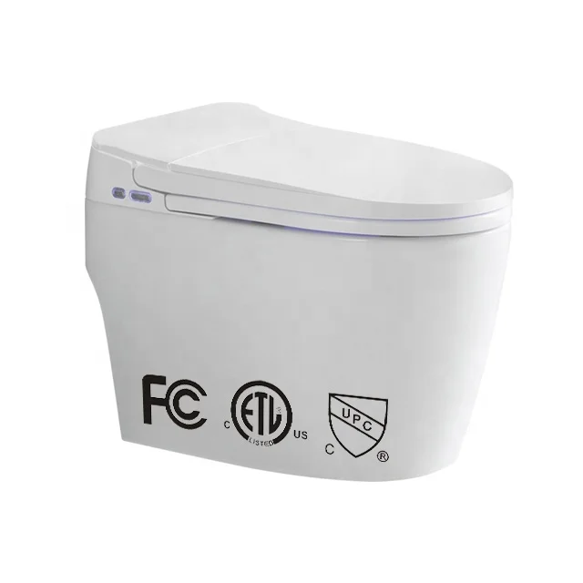 Bathroom smart toilet with intelligent bidet and automatic functions American style hot sale in US