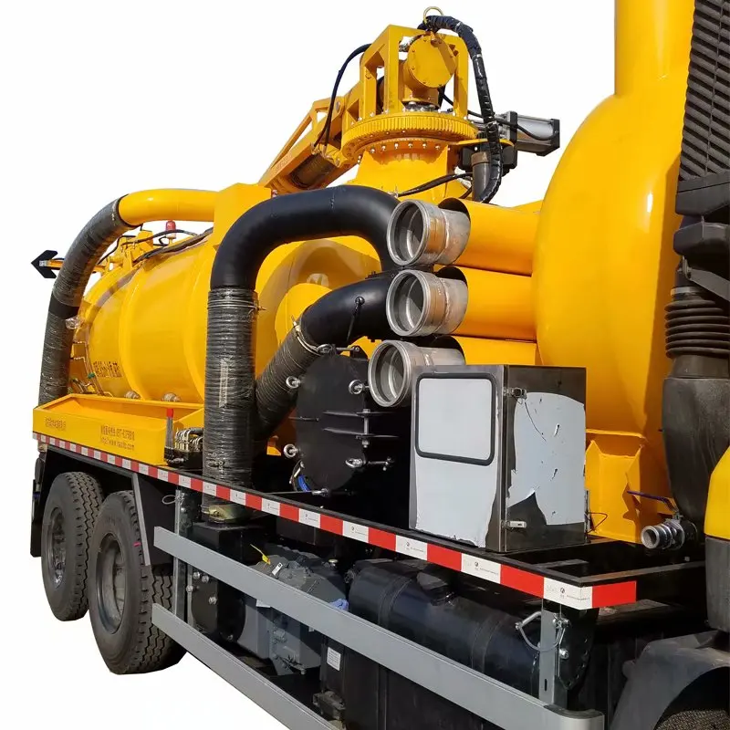 Customisable High quality famous chassis vacuum truck small volume sewage sewer pump drainage truck