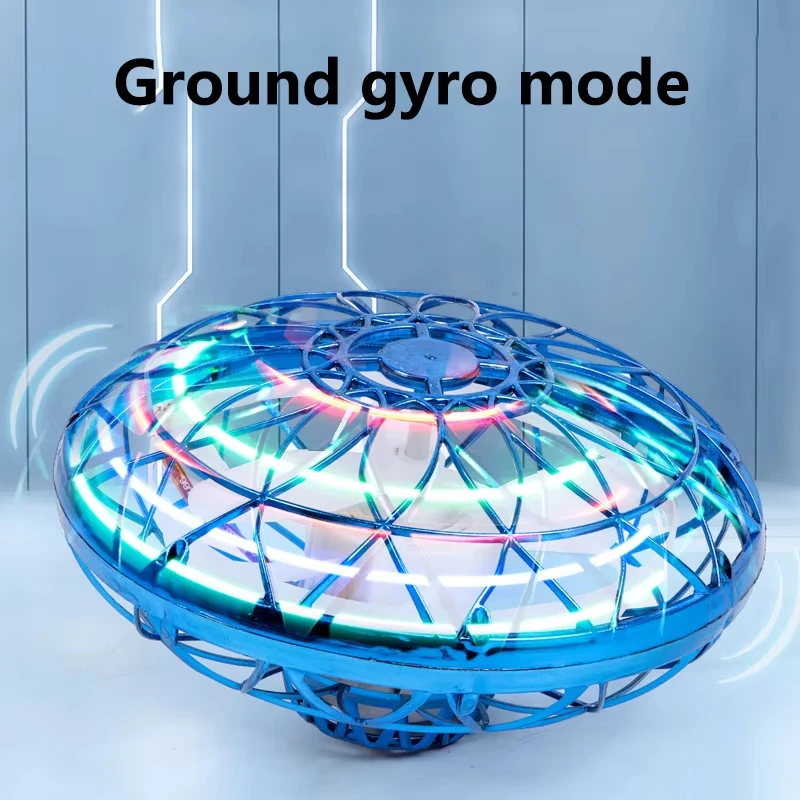 New Arrival Free Turn Automatic Return Flying ufo Ball With LED Light Ground Gyro Mode ufo Ball Toys for Kids