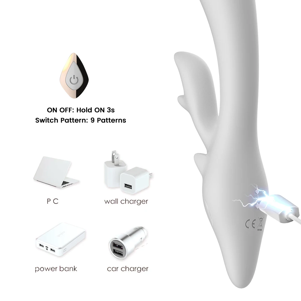 Wholesale g spot clitoral Nipple G-Sport Vibrator Vagina Clitoris Massage Dildo Women Tongue Rabbit Vibrator Sex Toys for Women