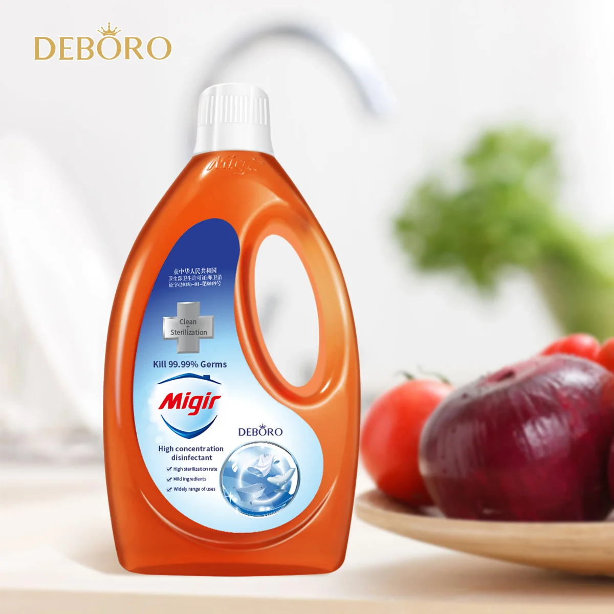 Частная этикетка 1.3л высококонцентрированное дезинфицирующее средство жидкое Очищение стерилизация убивает микробы дезинфицирующее средство воды