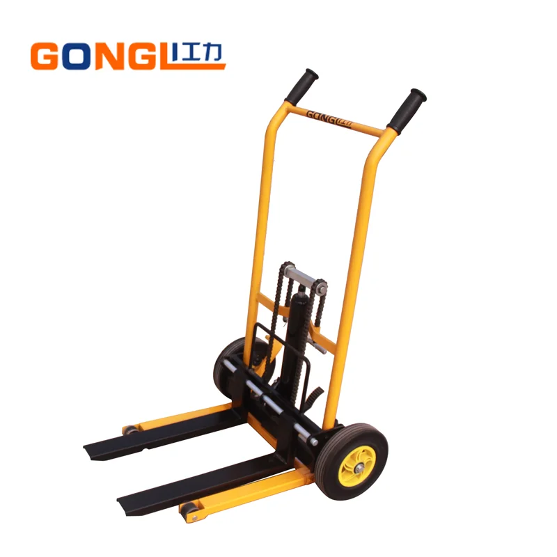 
GL-0057 Gongli Manual Light Lift Truck New Type Mini Stacker 200kg Capacity Stacker 