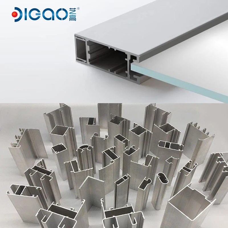 Matte Black Aluminum Alloy U Channel  steel, Shower Door U Channel aluminum extrusion profile