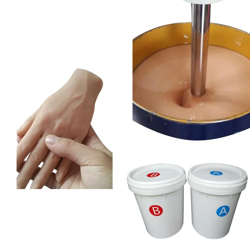 Нетоксичный мягкое жидкое rtv-2 силиконовая резина для моделирования человеческого тела